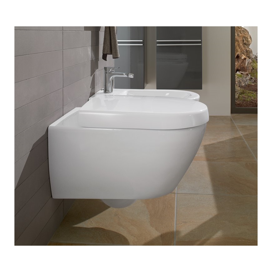 Villeroy & Boch 540000R1 - Bidé suspenso SUBWAY 2.0 37x56,5 cm cerâmica/branca