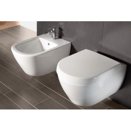 Villeroy & Boch 540000R1 - Bidé suspenso SUBWAY 2.0 37x56,5 cm cerâmica/branca
