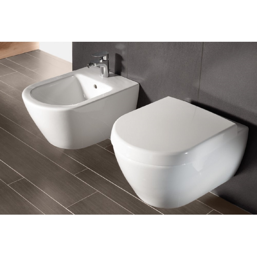 Villeroy & Boch 540000R1 - Bidé suspenso SUBWAY 2.0 37x56,5 cm cerâmica/branca