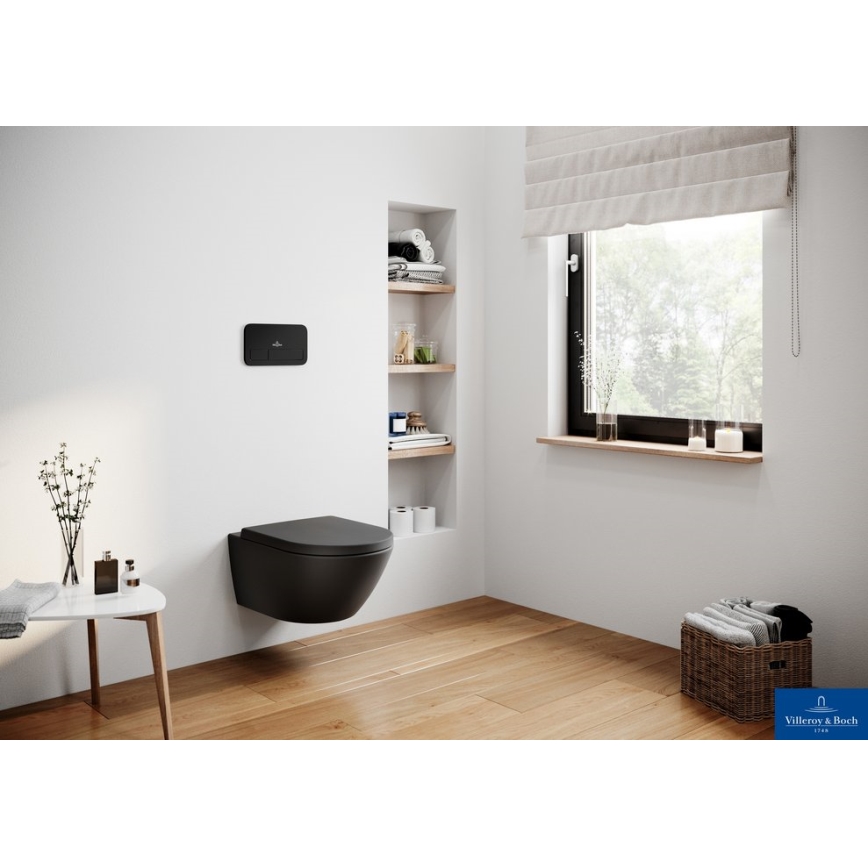 Villeroy & Boch 5614R0R7 - Sanita suspensa SUBWAY cerâmica/preta