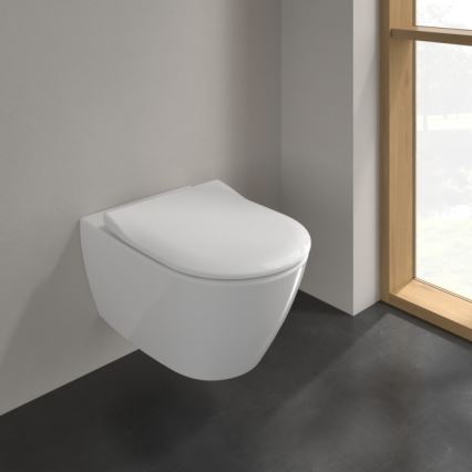Villeroy & Boch 5614R2R1 - Sanita suspensa SUBWAY 2.0 com assento SoftClose, cerâmica/branca