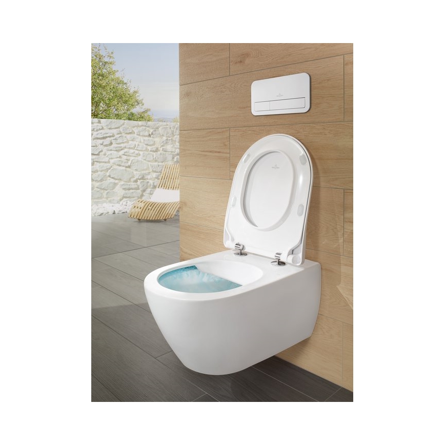 Villeroy & Boch 5614R2R1 - Sanita suspensa SUBWAY 2.0 com assento SoftClose, cerâmica/branca