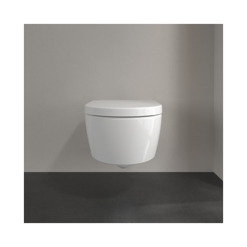 Villeroy & Boch 5656HRR1 - Sanita suspensa com assento SoftClose AVENTO, cerâmica/branco