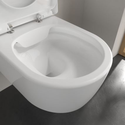 Villeroy & Boch 5656HRR1 - Sanita suspensa com assento SoftClose AVENTO, cerâmica/branco