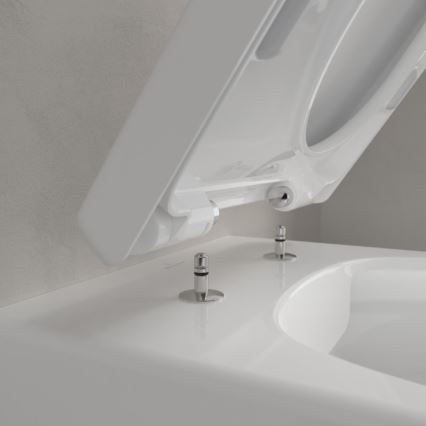 Villeroy & Boch 5656HRR1 - Sanita suspensa com assento SoftClose AVENTO, cerâmica/branco
