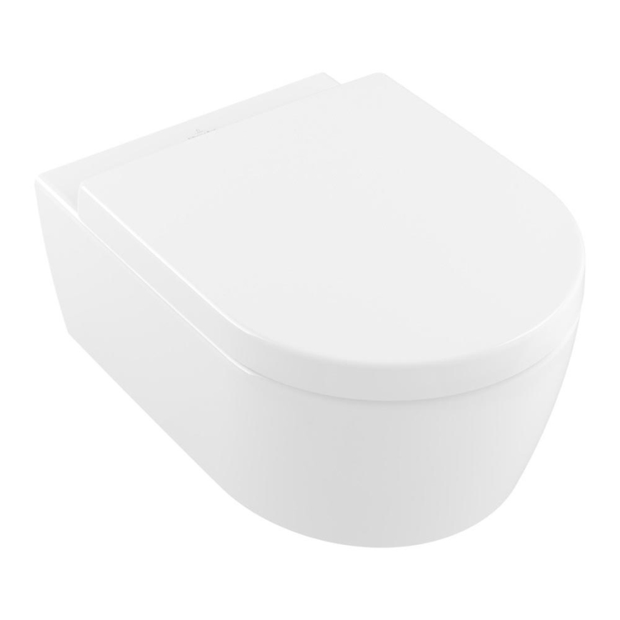 Villeroy & Boch 5656HRR1 - Sanita suspensa com assento SoftClose AVENTO, cerâmica/branco