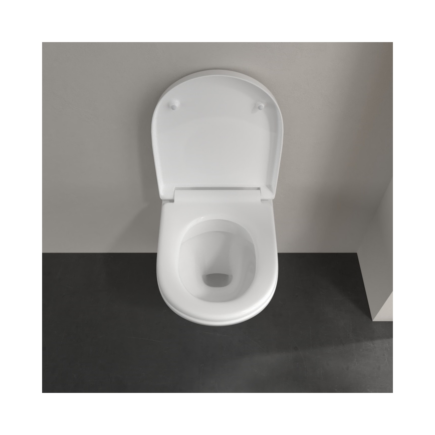 Villeroy & Boch 5688HR01 - Sanita suspensa com assento SoftClose O.NOVO, cerâmica/branco