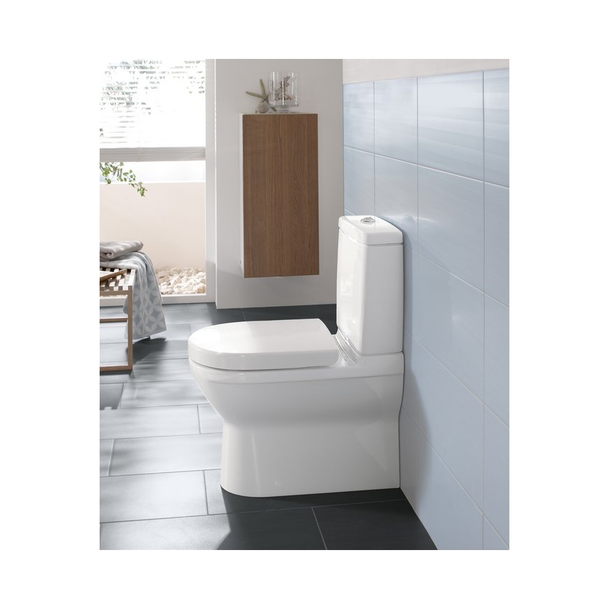 Villeroy & Boch 5788S101 - Cisterna combinada para WC O.NOVO, entrada traseira/lateral, branca