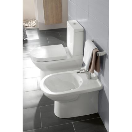 Villeroy & Boch 5788S101 - Cisterna combinada para WC O.NOVO, entrada traseira/lateral, branca