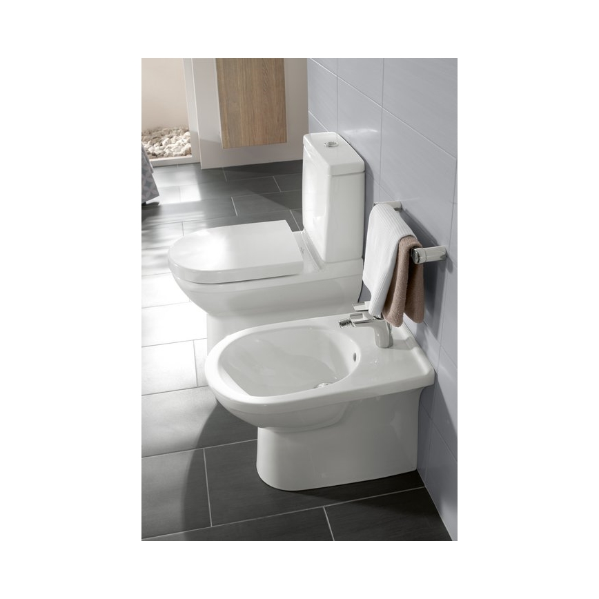 Villeroy & Boch 5788S101 - Cisterna combinada para WC O.NOVO, entrada traseira/lateral, branca