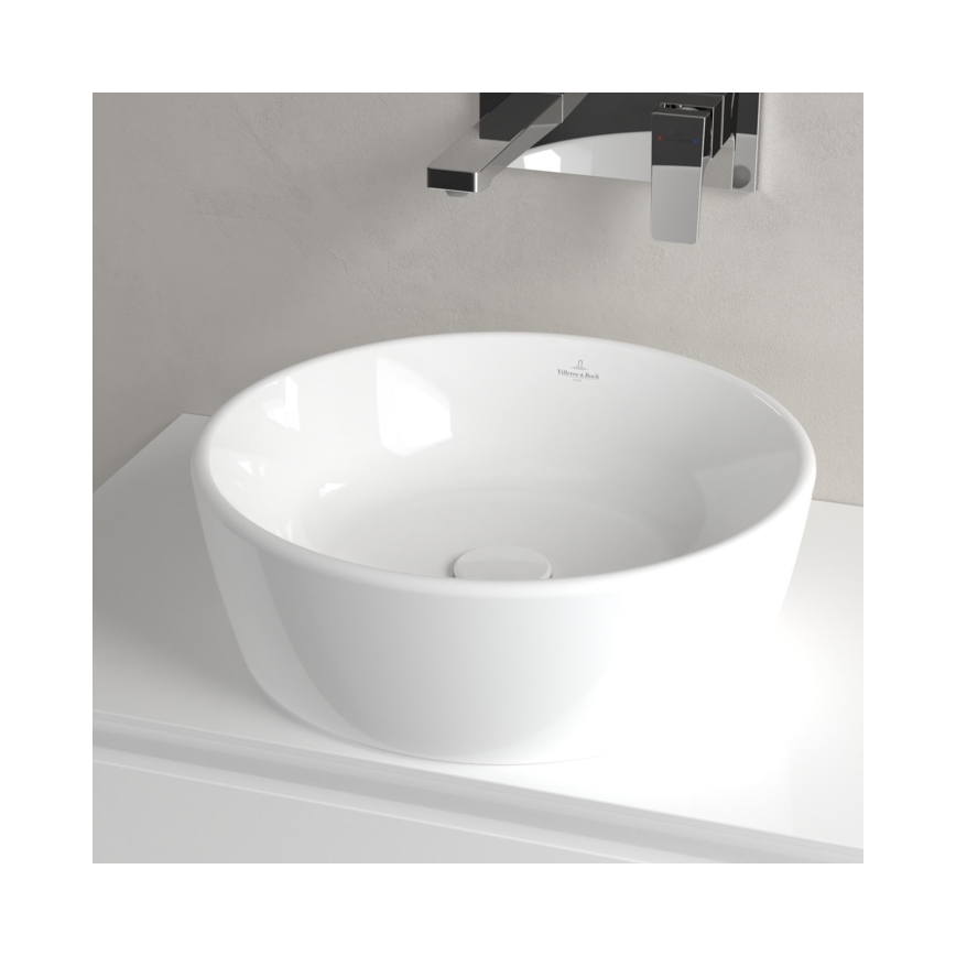 Villeroy & Boch 5A254501 - Lavatório para bancada ARCHITECTURA diâmetro 45 cm cerâmica/branco