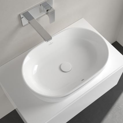 Villeroy & Boch 5A266001 - Lavatório de sobrepor para bancada ARCHITECTURA 60 x 40 cm cerâmica/branca