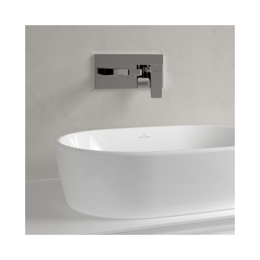 Villeroy & Boch 5A266001 - Lavatório de sobrepor para bancada ARCHITECTURA 60 x 40 cm cerâmica/branca