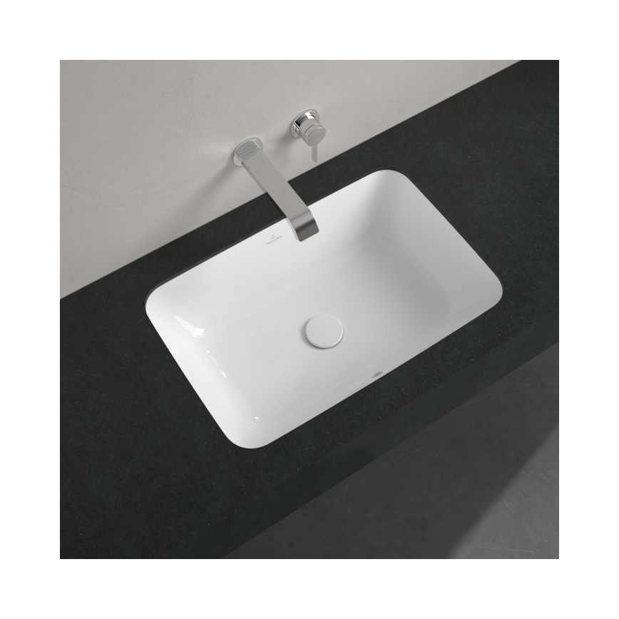 Villeroy & Boch 5A776001 - Lavatório de encastrar ARCHITECTURA 57x37 cerâmica/branco