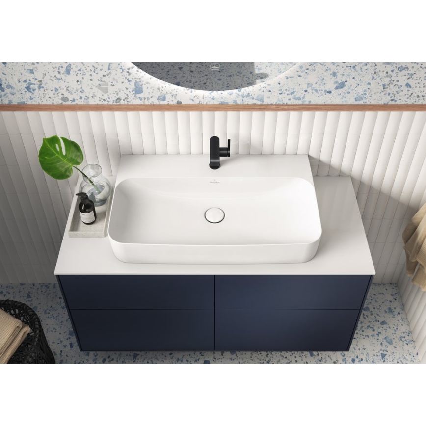 Villeroy & Boch 680800RW - Válvula de escoamento para lavatório branco/cromado brilhante