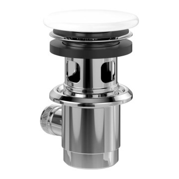 Villeroy & Boch 68100001 - Válvula de escoamento para lavatório branca/cromada brilhante