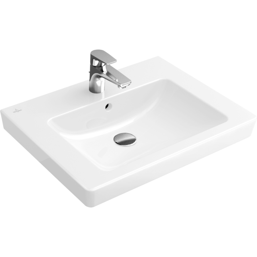 Villeroy & Boch 7113F001 - Lavatório suspenso SUBWAY 2.0 60x47 cm cerâmica/branca