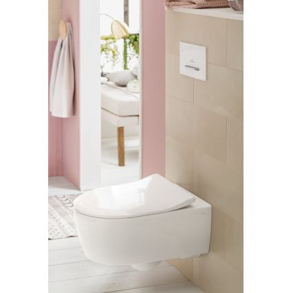 Villeroy & Boch 92216168 - Botão de descarga VICONNECT branco/cromado brilhante