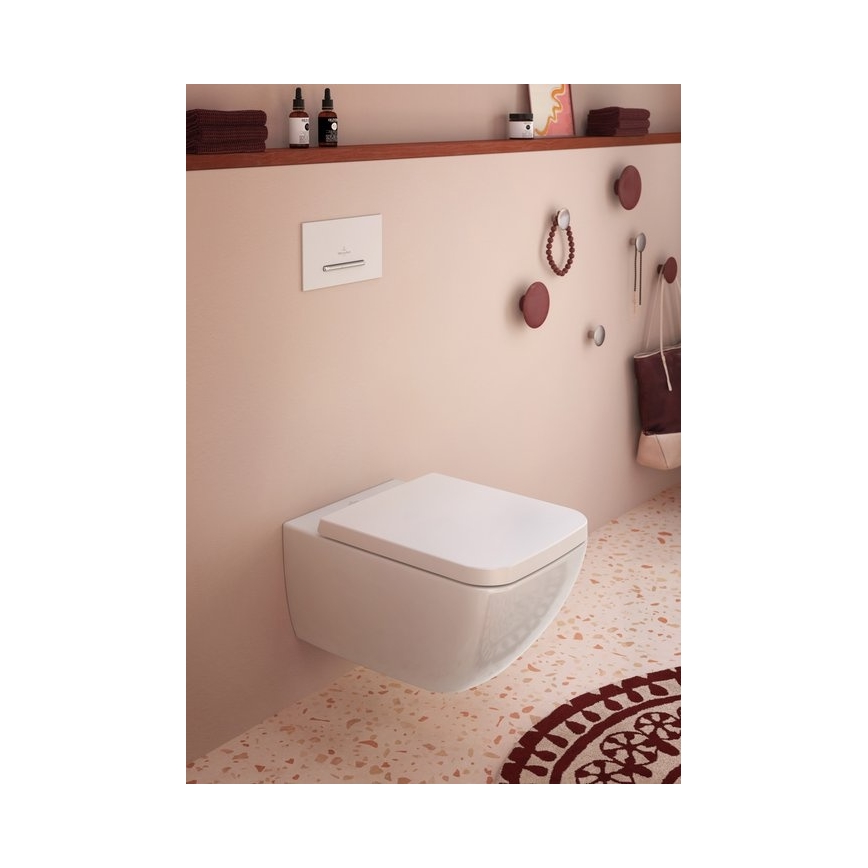 Villeroy & Boch 92216168 - Botão de descarga VICONNECT branco/cromado brilhante