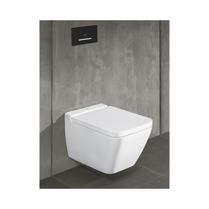 Villeroy & Boch 922169AN - Botão de descarga VICONNECT preto mate/cromado mate