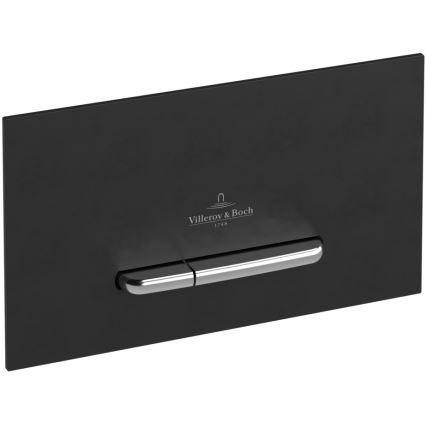 Villeroy & Boch 922169AN - Botão de descarga VICONNECT preto mate/cromado mate