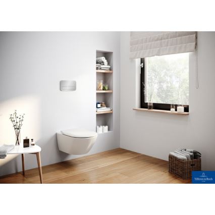 Villeroy & Boch 92249061 - Botão de descarga VICONNECT, cromado brilhante