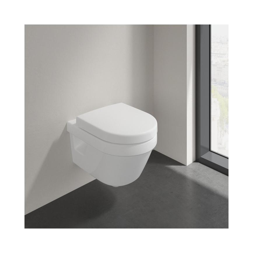 Villeroy & Boch 9M66S201 - Assento de sanita SoftClose ARCHITECTURA branco