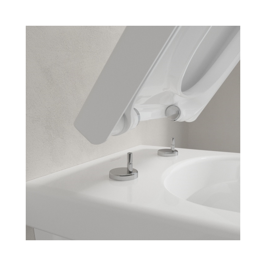 Villeroy & Boch 9M66S201 - Assento de sanita SoftClose ARCHITECTURA branco
