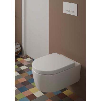 Villeroy & Boch 9M77C101 - Assento sanitário SoftClose AVENTO branco