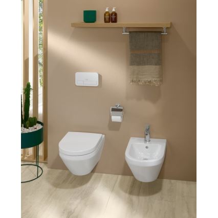 Villeroy & Boch TVA15101300061 - Suporte para papel higiénico ELEMENTS em cromo brilhante