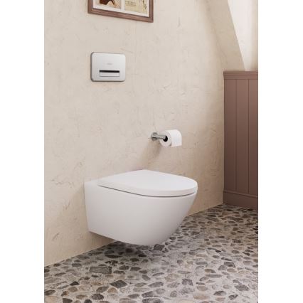 Villeroy & Boch TVA15101400061 - Suporte para papel higiénico ELEMENTS, acabamento em cromo brilhante