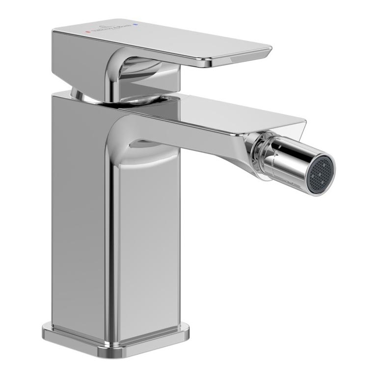 Villeroy & Boch TVB11200100061 - Misturador para bidé + válvula de escoamento SUBWAY 3.0, acabamento cromado brilhante