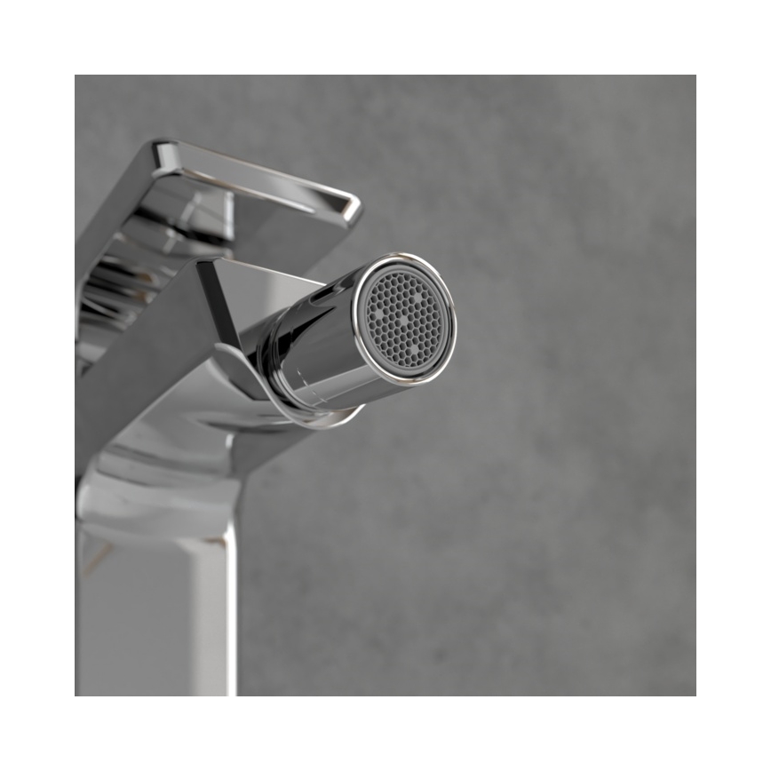Villeroy & Boch TVB11200100061 - Misturador para bidé + válvula de escoamento SUBWAY 3.0, acabamento cromado brilhante