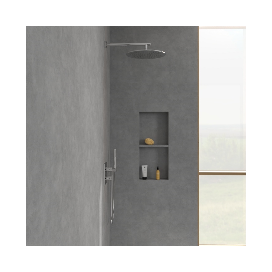 Villeroy & Boch TVD00065300061 - Misturador termostático para duche para instalação encastrada, cromo brilhante