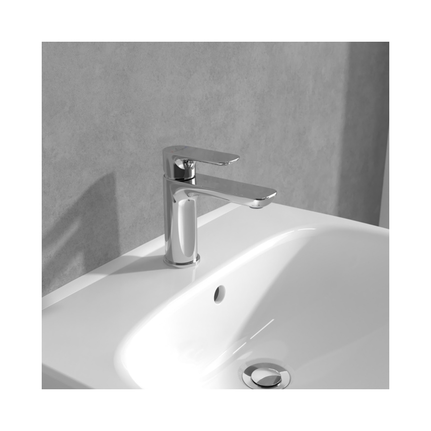 Villeroy & Boch TVW10400300161 - Misturadora para lavatório O.NOVO 15,5 cm cromado brilhante