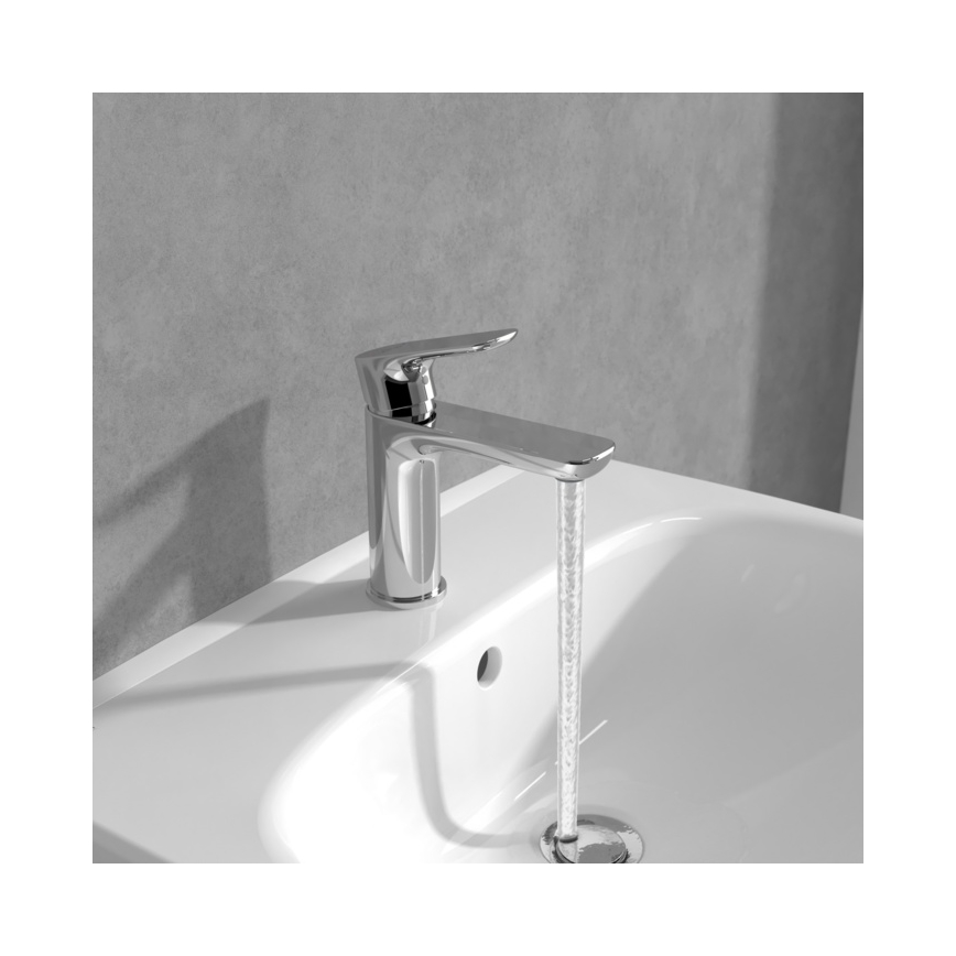 Villeroy & Boch TVW10400300161 - Misturadora para lavatório O.NOVO 15,5 cm cromado brilhante