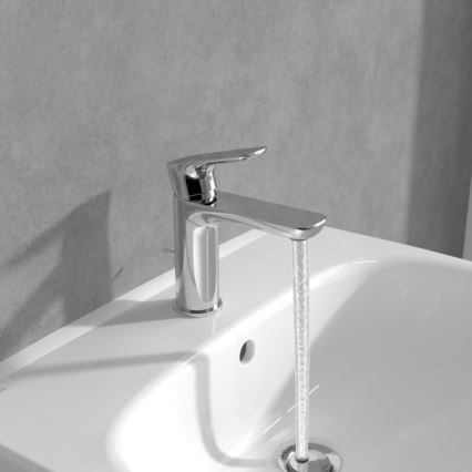 Villeroy & Boch TVW10400400161 - Misturador para lavatório O.NOVO 15,5 cm cromo brilhante