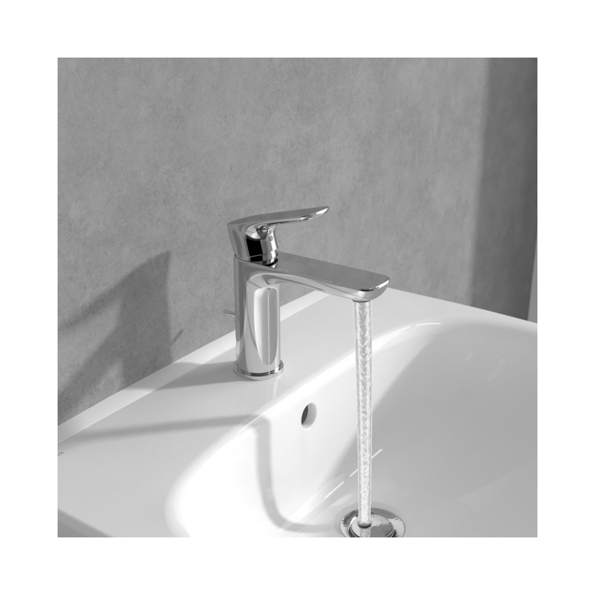 Villeroy & Boch TVW10400400161 - Misturador para lavatório O.NOVO 15,5 cm cromo brilhante