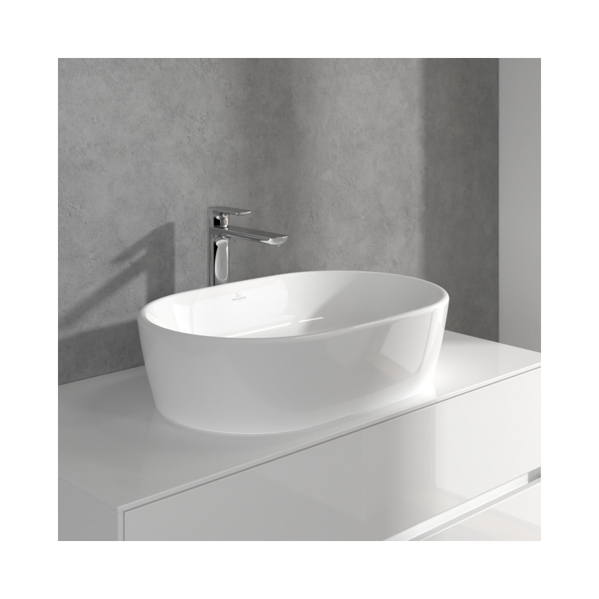 Villeroy & Boch TVW10410511061 - Misturador para lavatório + válvula de escoamento O.NOVO 29,5 cm cromado brilhante
