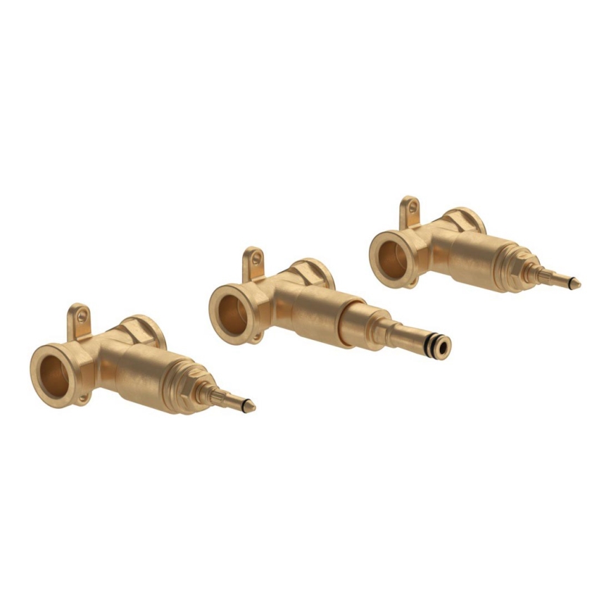 Villeroy & Boch TVW10610B15200 - Unidade de instalação encastrada para misturador de 3 furos LOOP&FRIENDS em latão