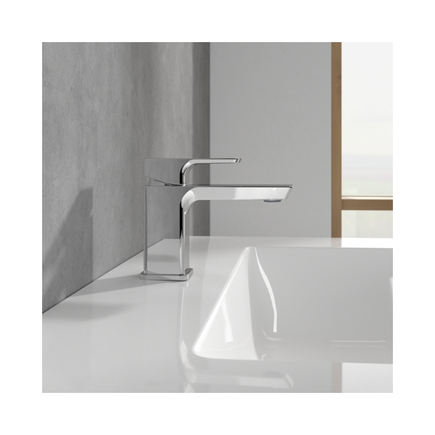 Villeroy & Boch TVW11200100161 - Torneira de lavatório SUBWAY 3.0 12,5 cm cromo brilhante