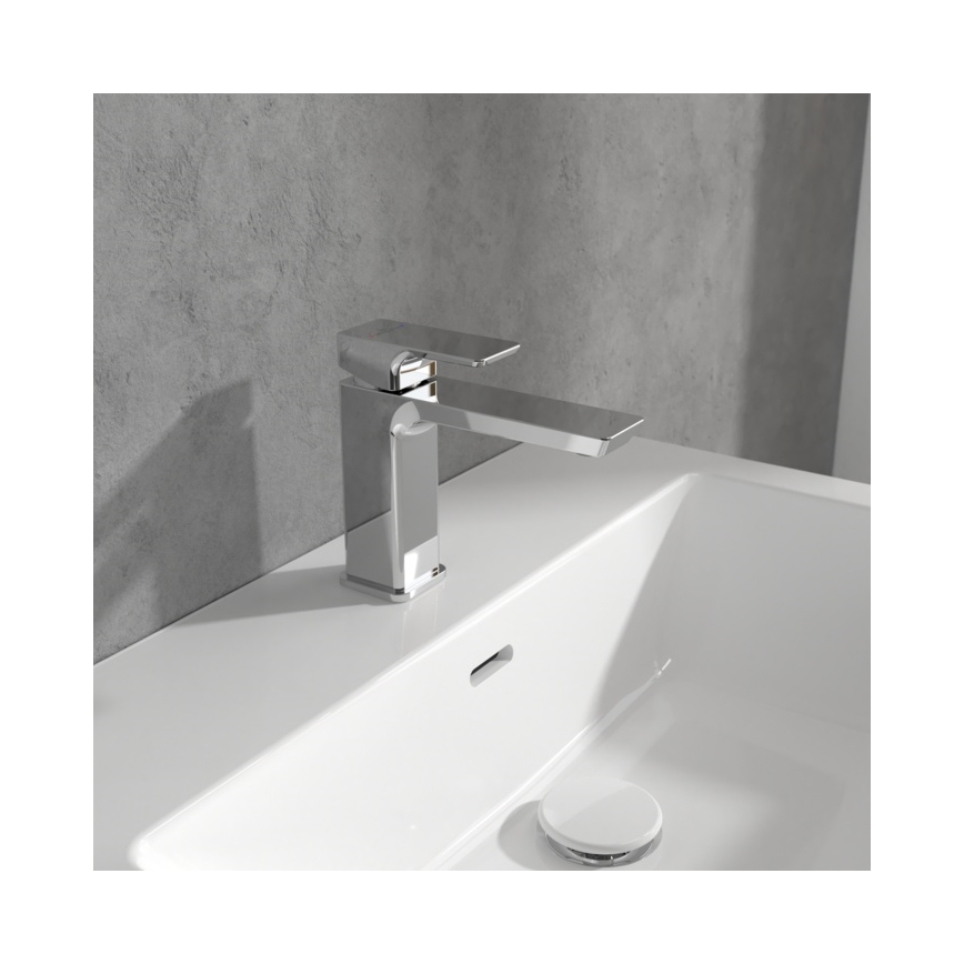 Villeroy & Boch TVW11200300061 - Torneira de lavatório SUBWAY 15,5 cm cromado brilhante