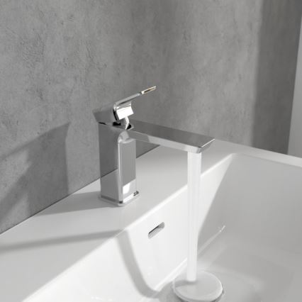 Villeroy & Boch TVW11200300061 - Torneira de lavatório SUBWAY 15,5 cm cromado brilhante