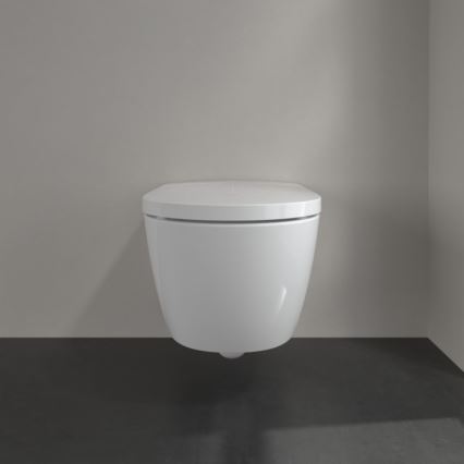 Villeroy & Boch V0E100R1 - Bidé suspenso com assento SoftClose VICLEAN cerâmica/branco +controlo remoto