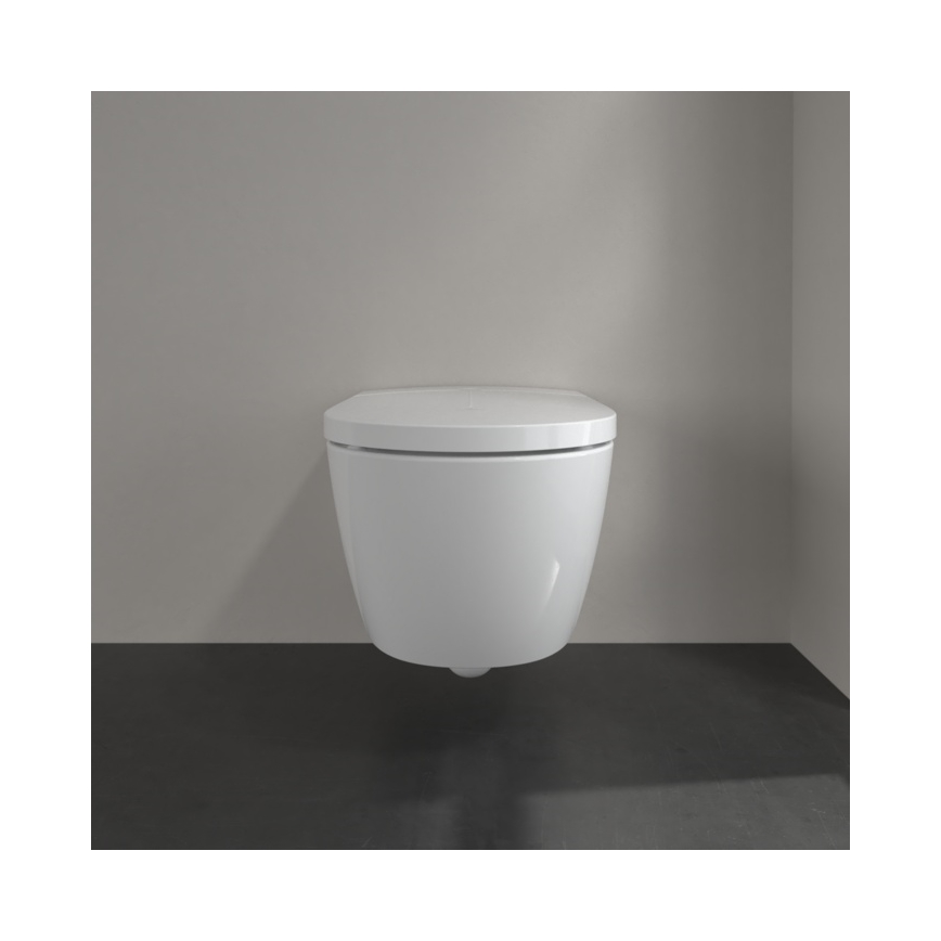 Villeroy & Boch V0E100R1 - Bidé suspenso com assento SoftClose VICLEAN cerâmica/branco +controlo remoto