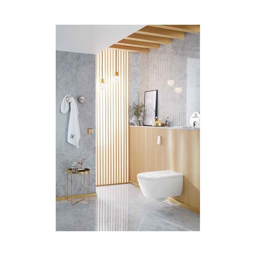 Villeroy & Boch V0E100R1 - Bidé suspenso com assento SoftClose VICLEAN cerâmica/branco +controlo remoto