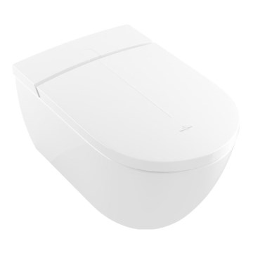 Villeroy & Boch V0E100R1 - Bidé suspenso com assento SoftClose VICLEAN cerâmica/branco +controlo remoto