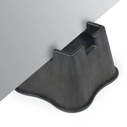 Vitility - Conjunto de 4 elevadores para cama de 7 cm, preto