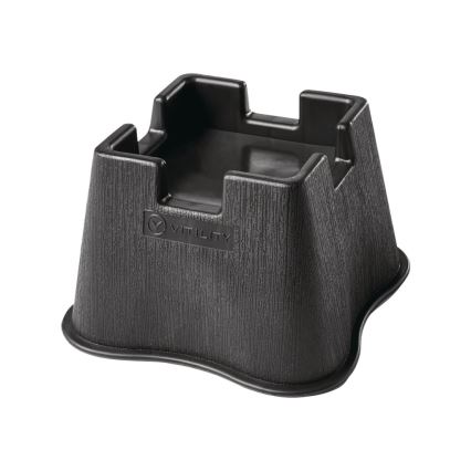Vitility - Conjunto de 4 elevadores para cama de 7 cm, preto