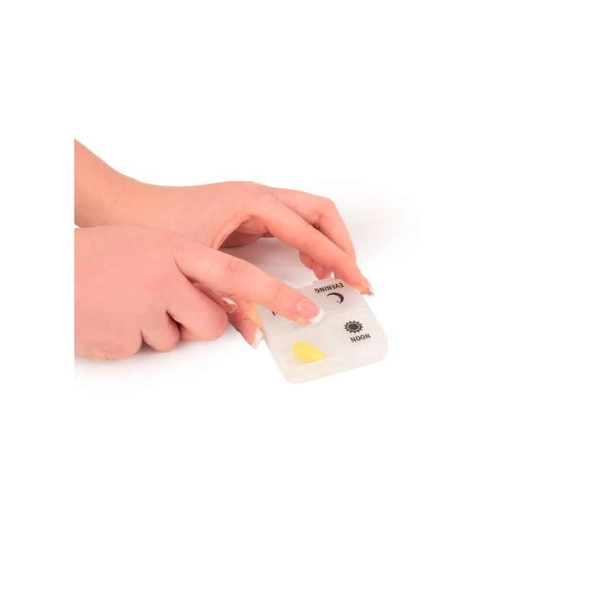 Vitility - Dispensador de medicamentos branco